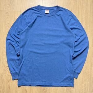 Supreme Crewneck Long Sleeve T-Shirt Mens Medium Baby Blue Skate Classic Fit